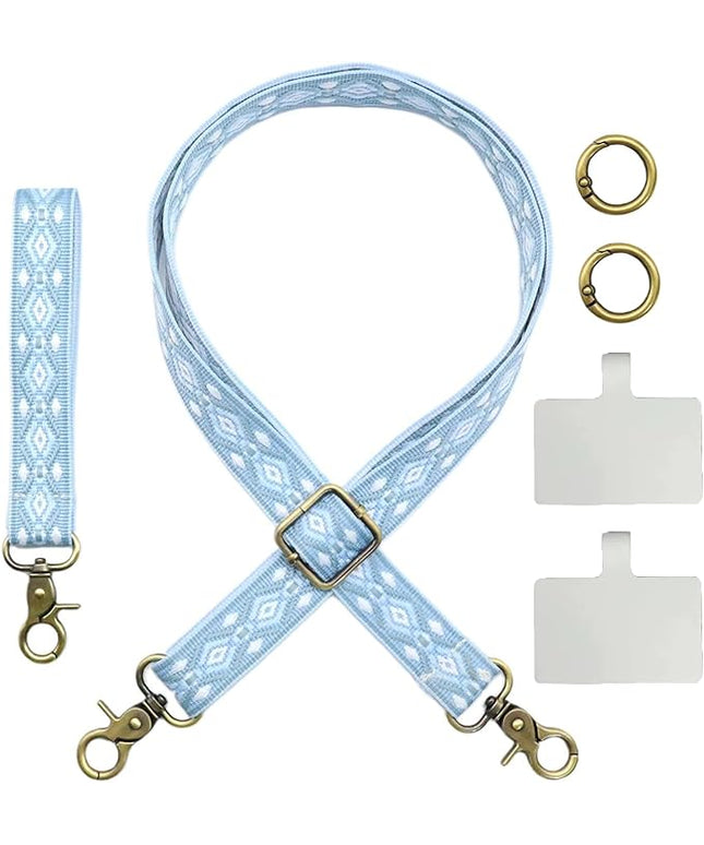 LEMEDE Adjustable Phone Lanyard - Phone Wristlet & Crossbody Phone Strap, Versatile for ID, Camera，Key straps(1" Width)