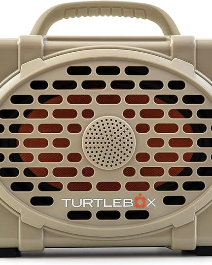 Turtlebox Original Gen 3: Portable Outdoor Bluetooth Speaker – Ultra-Loud (120dB), Waterproof (IP67), Rugged, Impact-Resistant, 3-Day Battery | Party Mode: Unlimited Pairing Stereo, Tan/Tan