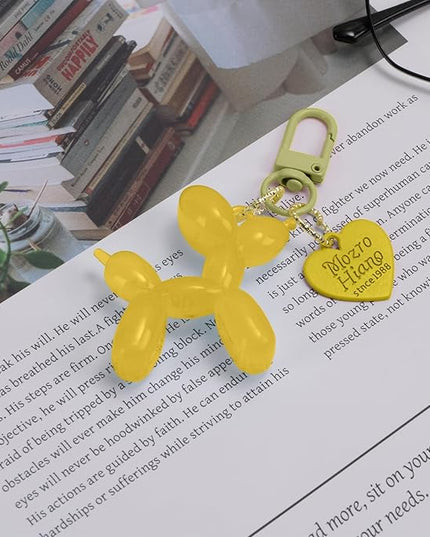 Balloon Dog Keychain Cute Bag Charm Handbag Purse Key Accessories