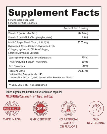 BB Company Radiancy | Vaginal Probiotics for Vaginal Dryness, pH Balance | Fights Itch, Odor | Anti-Aging | Hyaluronic Acid, Probiotics, Vitamin C, Multi Collagen | 120 Ct