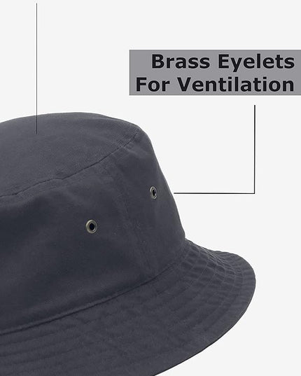 Utmost Bucket Hat 100% Cotton & Denim Lightweight Packable Outdoor Summer Beach Fishing Sun Hat