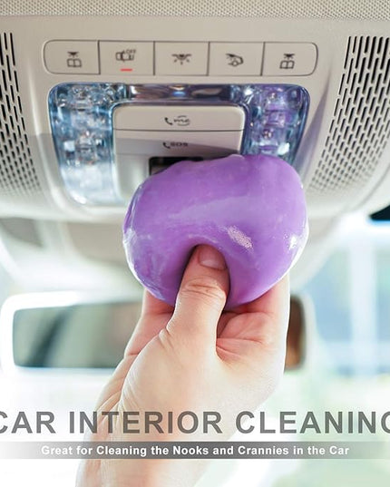 TICARVE Cleaning Gel for Car Detailing Car Vent Cleaner Cleaning Putty Gel Auto Car Interior Cleaner Dust Cleaning Mud for Cars and Keyboard Cleaner Cleaning Slime Purple