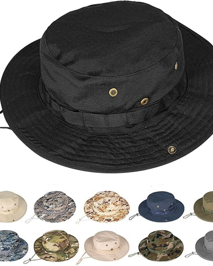 Sun Hats for Men Women Boonie Hat UPF 50+ Bucket Hat Wide Brim UV Protection Fishing Hiking Safari Outdoor Hats