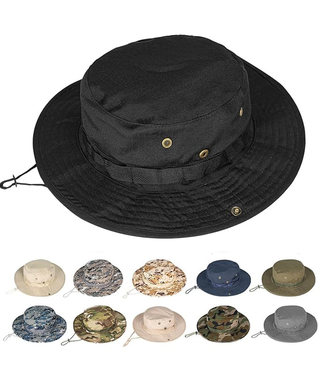 Sun Hats for Men Women Boonie Hat UPF 50+ Bucket Hat Wide Brim UV Protection Fishing Hiking Safari Outdoor Hats