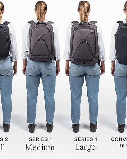 Knack Series 1 Laptop Backpack Fits up to 17 Inch - Knack Bags Carry-On Backpack, TSA Approved, Expandable Travel Backpacks With 4 Day Outfit Capacity (Savile Gray, Large)