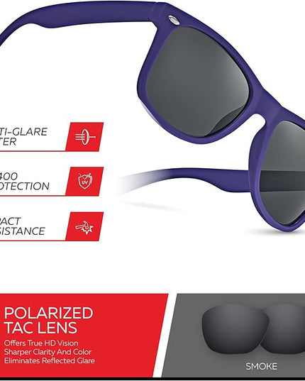 Retro Rewind Polarized Sunglasses for Men and Women - UV Protection Classic Sun Glasses