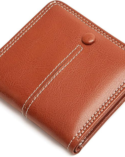 TFKGS Slim Wallet for Women RFID Wallet Women Small Wallets Woman Thin Credit Card Holder RFID womens wallet Blocking Bifold Compact Pocket Ladies Leather Brown Mini Purse
