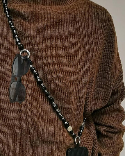 Phone Crossbody Strap, 2in1 Wrist Charm&Shoulder Lanyard,3Ways Usage free to Assembly and Disassembly Phone Strap with Tether Patches for Most Phones Bag Purse (M)