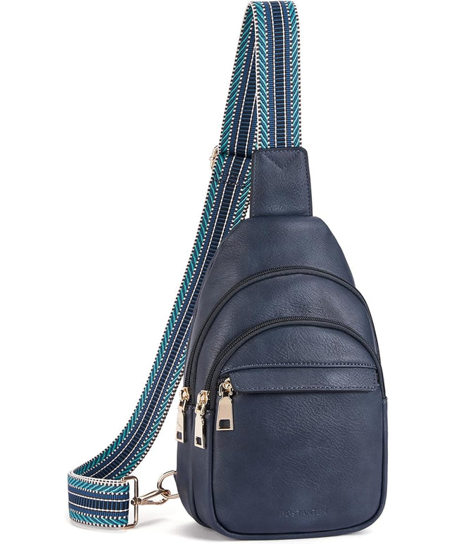 BOSTANTEN Small Sling Bag for Women Leather Crossbody Bags Fanny Pack Chest Bag for Travel