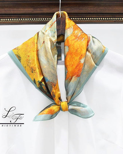 Satin Bandanas Head Scarf For Women Hair Scarves Accessories Lightweight Fashion Wrap Neck Silk Sleeping Headscarf