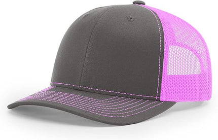 Richardson 112 Trucker Hat - Premium Adjustable Snapback Hat - Structured Six Panel Richardson Blank Caps