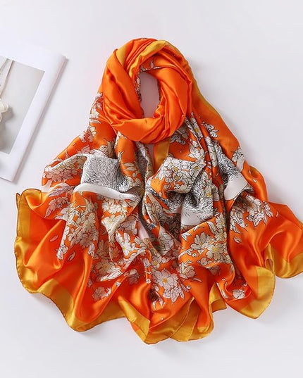 Silk Scarf Mulberry Silk Fashion Scarves Long Lightweight Shawl Wrap …