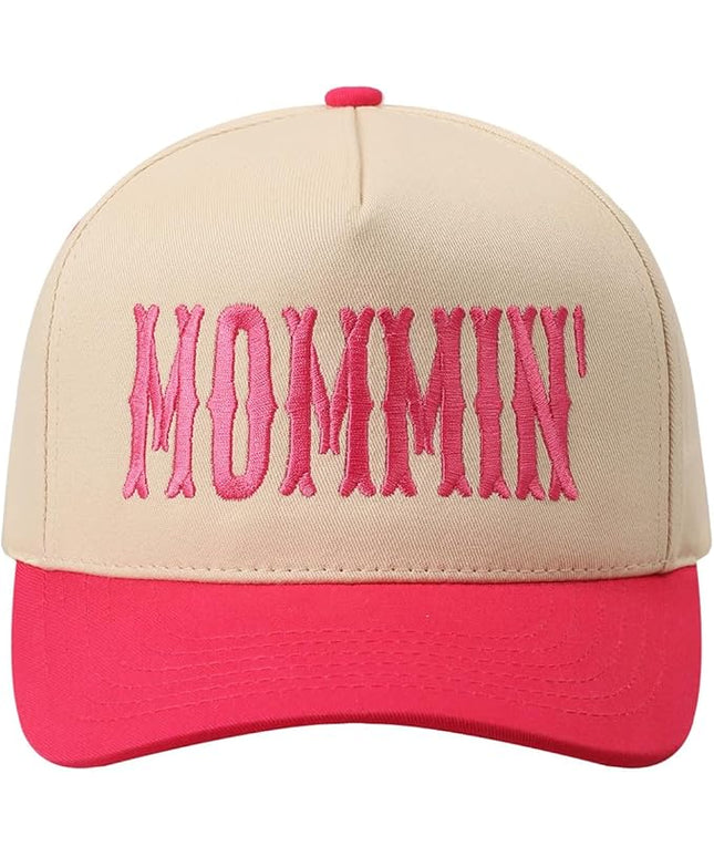 MIRMARU Two-Tone Vintage Canvas Trucker Hats for Men & Women, Adjustable Size Baseball Caps with Trendy Embroidered Design