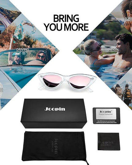 Joopin Polarized Cat Eye Sunglasses for Women Vintage Cateye Sun Glasses UV400 Protection