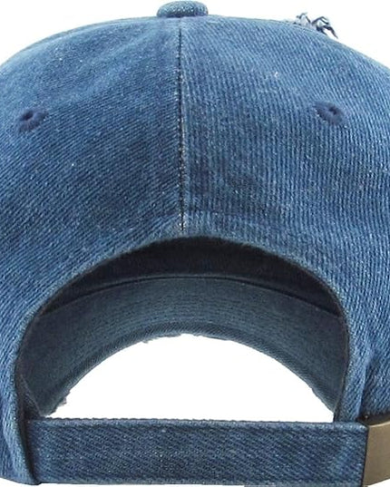 KBETHOS Vintage Washed Distressed Cotton Dad Hat Baseball Cap Adjustable Polo Trucker Unisex Style Headwear