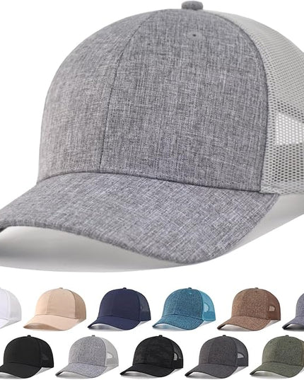 CYGTE XXL Plus Size Trucker Hat Snapback Baseball Cap- Big Head Fit Up to Size 8 Men's Mesh-Back Ball Cap