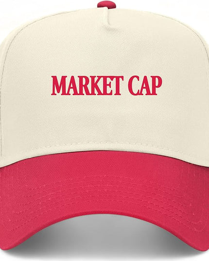 Market Cap Hat | Funny Premium Adjustable Snapback Baseball Vintage Trucker Hats for Men & Women