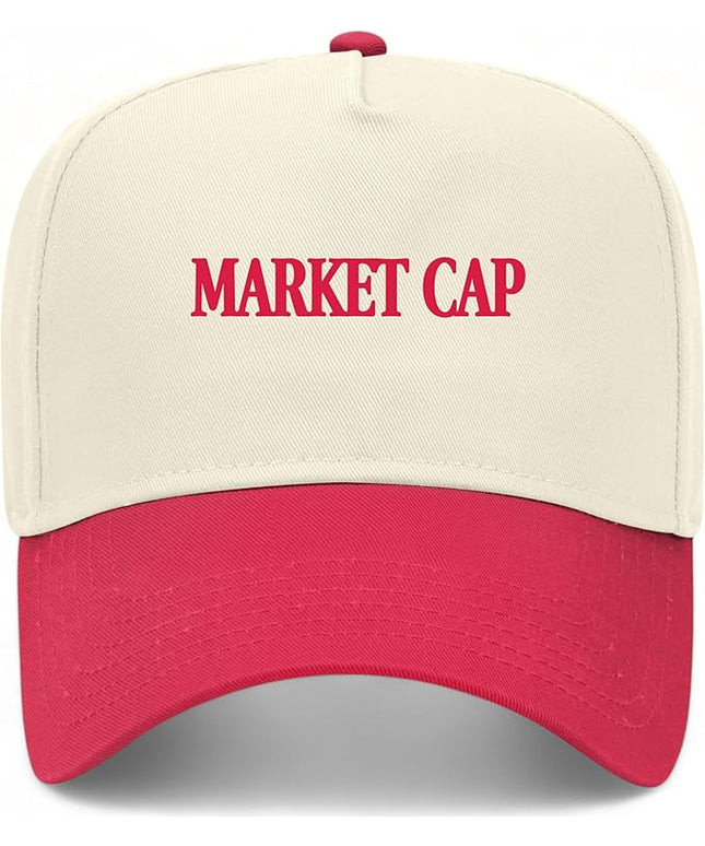 Market Cap Hat | Funny Premium Adjustable Snapback Baseball Vintage Trucker Hats for Men & Women
