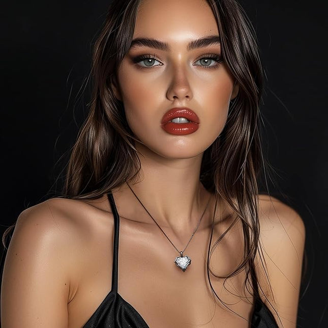 CDE Christmas Gifts for Women Angel Wings Necklace for Women with Birthstone, Love Heart Silver Tone/Gold Tone Pendant, Ideal Anniversary or Birthday Jewelry Gifts for Wife Girlfriend Her