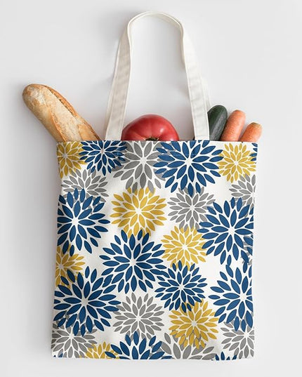 Horaldaily Canvas Tote Bag,Reusable Shoulder Tote Bag for Women Lady Casual Vacation, Shopping, Work, Gym