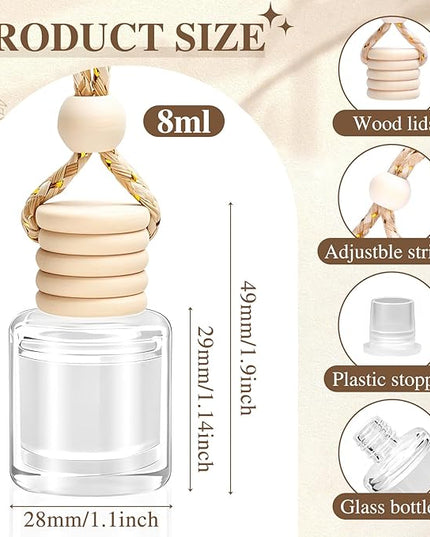 AROIC Car Air Freshener for Women, 6 Pack Air Freshener Diffuser, Hanging Air Fragrance Essential Oil Diffuser, Car Scents Accessories Cute Car Interior Decor, Romantic Valentines Day Gift for Her