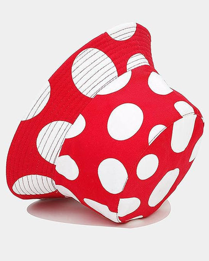 Mashiaoyi Unisex Print Double-Side-Wear Reversible Bucket Hat