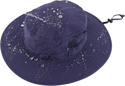 Connectyle Men's Sun Hat UPF 50+ Wide Brim Bucket Hats for Fishing Hiking Gardening Adjustable Boonie Hat Outdoor Safari Hats