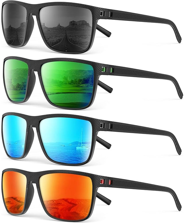 Sunglasses-Men Polarized Mens Sunglasses: Classic Women Sun Glasses UV Protection for Fishing Driving Golf