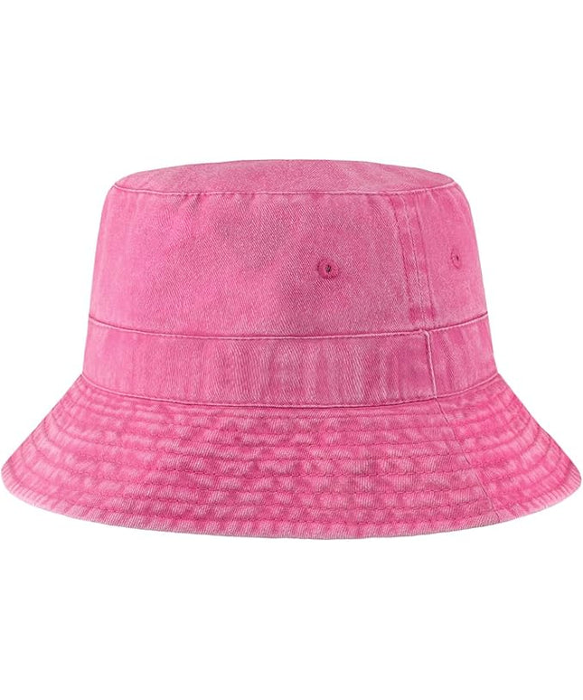 Hot Summer Bucket Hat - Trendy Cotton Sun Hat for Beach, Golf, Fishing - Fun Outdoor Vacation Boonie for Men and Women