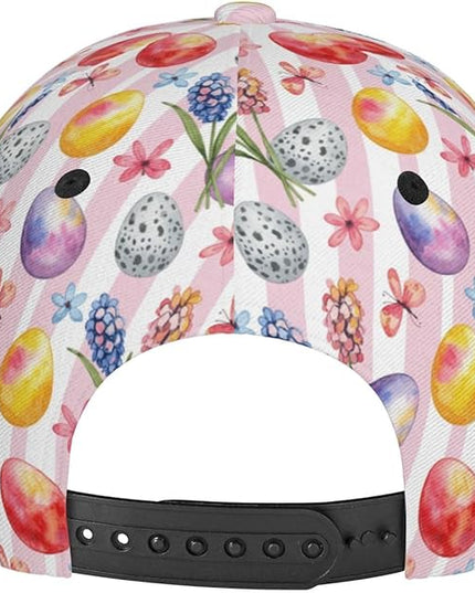 Easter Baseball Cap,Rabbit Eggs Baseball Hat,Fashion Snapback Hats Outdoor Trucker Hat for Women Men