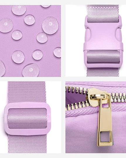 Gitus Initial Belt Bag Fanny Pack Crossbody Bag for Girls Birthday Gifts Age 8-10 Teen Girl Gifts Trend Stuff Personalized Letter Gifts for Daughter Sister (Lavender-Q)