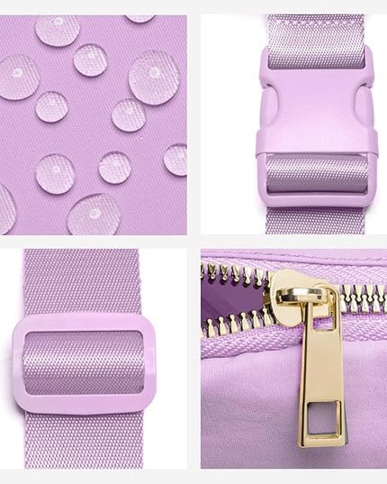 Gitus Initial Belt Bag Fanny Pack Crossbody Bag for Girls Birthday Gifts Age 8-10 Teen Girl Gifts Trend Stuff Personalized Letter Gifts for Daughter Sister (Lavender-D)
