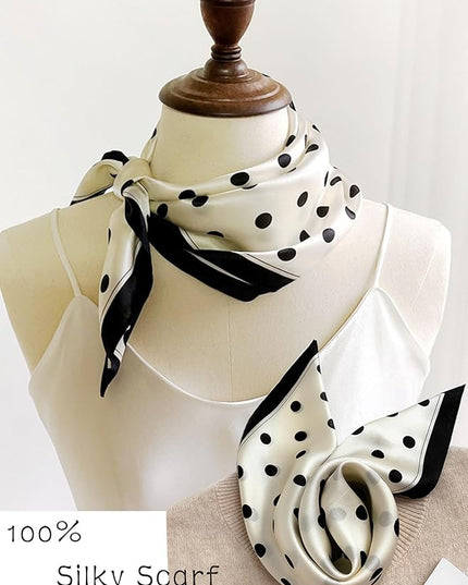 Dailyacc Hair Bandanas Scarf For Women Lightweight Fashion Neck Silk Satin Head Scarves For Sleeping Handbags Scarf