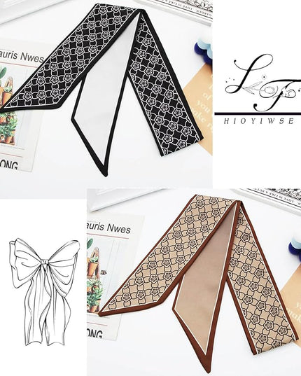 Purse Scarf Handbags For Women Skinny Hair Neck Accessories Scarves With Bag Scarfs Handle Fashion Lightweight