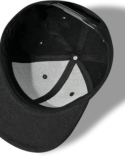 Skull Finger Flat Bill Hats for Men Black Mens Snapback Hat Baseball Cap Fitted Hat Rock N Roll Skeleton Hand Snap Backpack