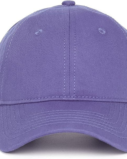 Zylioo XL XXL Oversize Baseball Cap, 100% Cotton Adjustable Dad Hat for Big Heads 23.5"-25.5", Soft Crown Large Size Cap