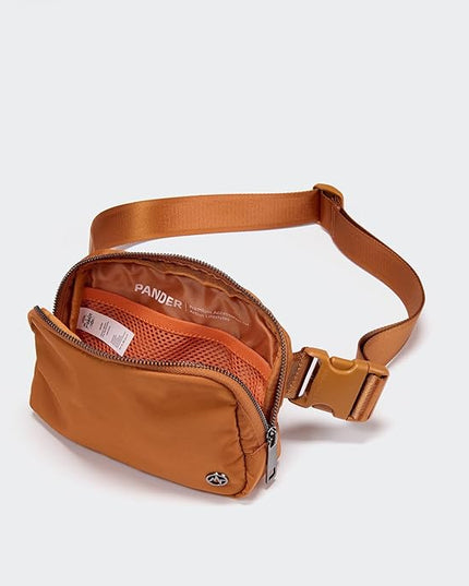 Pander Everywhere Belt Bag for Women, Fashion Waist Packs, Crossbody Bags, Everywhere Belt Bag with Adjustable Strap (Bronze).