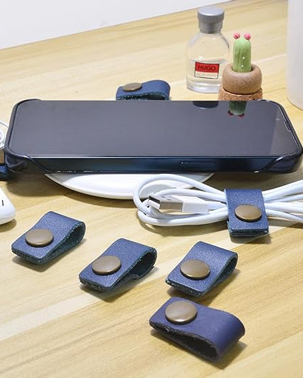 CAILLU Cord Organizer,Cord Keeper,Cable Organizer USB Holder,Cable Management,Cable Straps,Earbud case,wrap Headset Winder,Phone Earphone Clips Ties Stocking Stuffers for Men Gifts