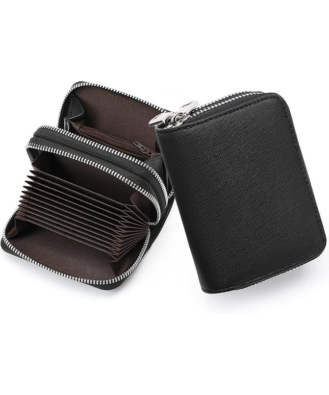 GOIACII Small Genuine Leather Wallet for Women, RFID Blocking Credit Card Holder Wallet