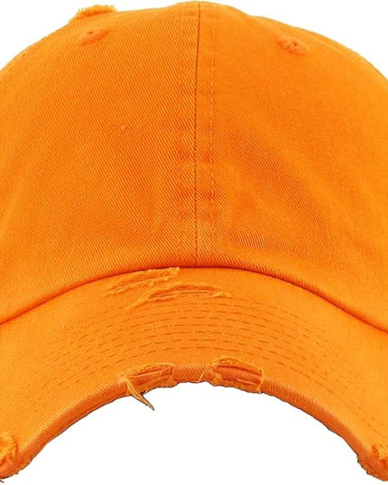 KBETHOS Vintage Washed Distressed Cotton Dad Hat Baseball Cap Adjustable Polo Trucker Unisex Style Headwear