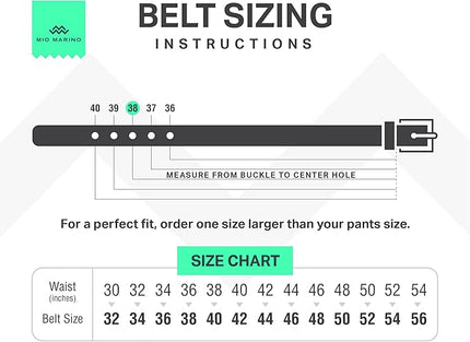 Marino’s Premium Belt Men, Genuine Leather Dress Belt for Men, Casual Mens Belt in Gift Box