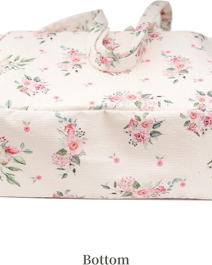Corduroy Tote Bag Cute Tote Bags for Women Shoulder Bag with Inner Pocket for Work Beach Travel and Shopping Grocery
