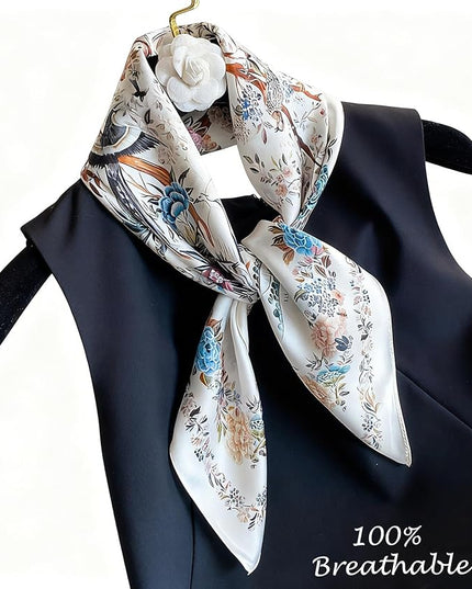 Dailyacc Hair Bandanas Scarf For Women Lightweight Fashion Neck Silk Satin Head Scarves For Sleeping Handbags Scarf