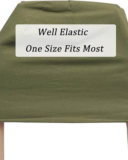 ZLYC Cotton Thin Slouchy Beanie Hat for Men Women Fashion Soft Stretch Knit Skull Cap