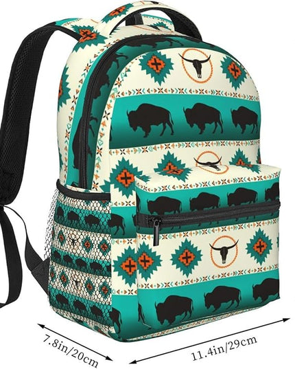Native American Backpack for Men Women,Casual Travel Hiking Camping Backpacks Lightweight Bookbag