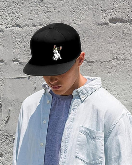 Skull Finger Flat Bill Hats for Men Black Mens Snapback Hat Baseball Cap Fitted Hat Rock N Roll Skeleton Hand Snap Backpack