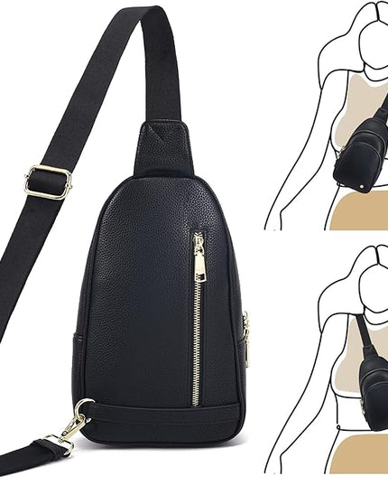 Anti Theft Crossbody Bags for Women Leather Sling Bag Cross Body Travel Purse Chest Bags Fanny Pack Gift Teen Girl