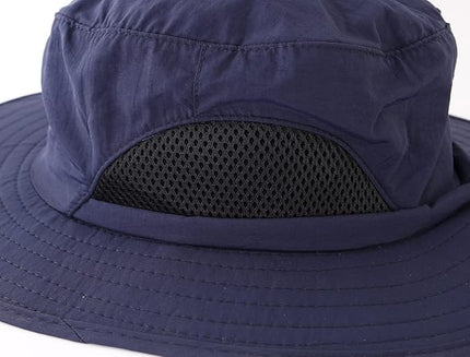 LLmoway Kids Sun Protection Hat Quick Dry Adjustable Wide Brim Mesh Bucket Hat