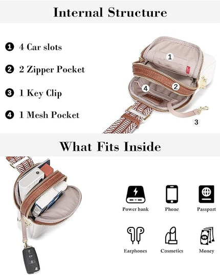 INICAT Small Anti Theft Crossbody Bags Women Valentine's Day Gifts, Vegan Leather Sling Cross Body Purse Travel Essentials