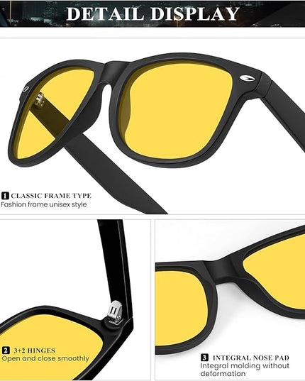 KALIYADI Polarized Sunglasses for Men and Women Semi-Rimless Frame Driving Sun glasses UV Blocking